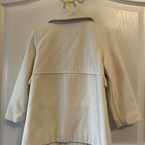 Old Navy Breasted Peacoat for Toddler Girls in Cream size 5T/5A - Picture 2 of 4